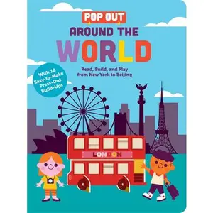 USED-Pop Out Around the World: Read, Build, and Play from New York to Beijing. an Interactive Board Book about Diversity and Cities Around the World by Duopress Labs (Board book)
