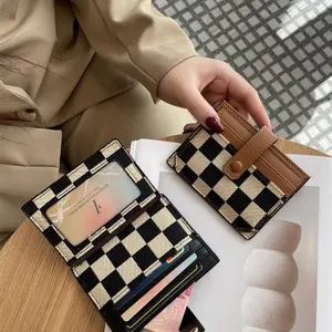 Women's High-Quality Upgraded Fabric Plaid Wallet, Compact, Lightweight & Portable, Multiple Slots for Card Storage, Wear-Resistant, Ideal for Handheld Small Items, Wallets for Women