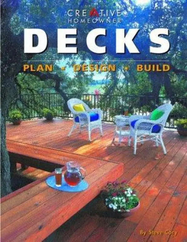 Used Paperback Book - Decks: Plan, Design, & Build by Steve Cory (English, 1997 Edition, 176 Pages, Good/Like New, Architecture Tutorial), Softcover