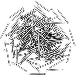 100pcs 1-inch (25mm) Carbon Steel Hand-Drive Finishing Nails Hardware for Construction
