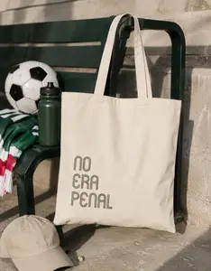 No Era Penal Tote Bag | Funny Soccer Tote | Fútbol Fan Canvas Bag | Game Day Tote