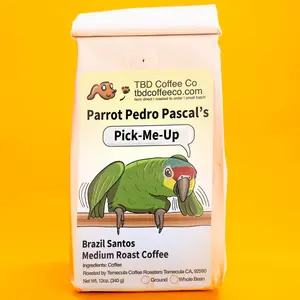 Parrot Pedro Pascal's Pick-Me-Up Coffee