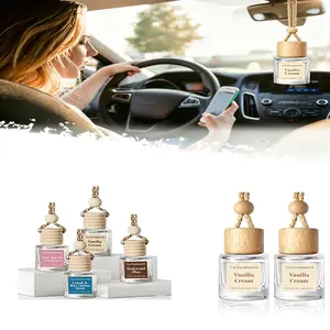 DIBMS Car Air Freshener Diffuser, 2-Pack, Hanging Diffuser - Vanilla Cream Scented Essential Oil Car Air Freshener Diffuser, with a long-lasting fragrance cars accessories car stuff car air freshener