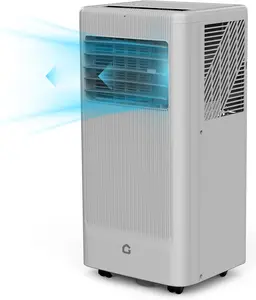 10000 BTU Portable Air Conditioner  Quiet 3 in 1 Cooling Unit for Rooms Up to 450 Sq Ft  Includes Dehumidifier  Fan Modes  Remote Control  Sleep Mode