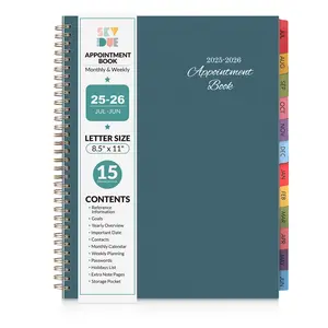 SKYDUE 2025-2026 Appointment Book, 8.5" x 11", Hourly Planner with 15 & 30-Minute Increments, Weekly & Monthly Planner for June 2025- July 2026, Perfect Daily Planner for Your Schedule