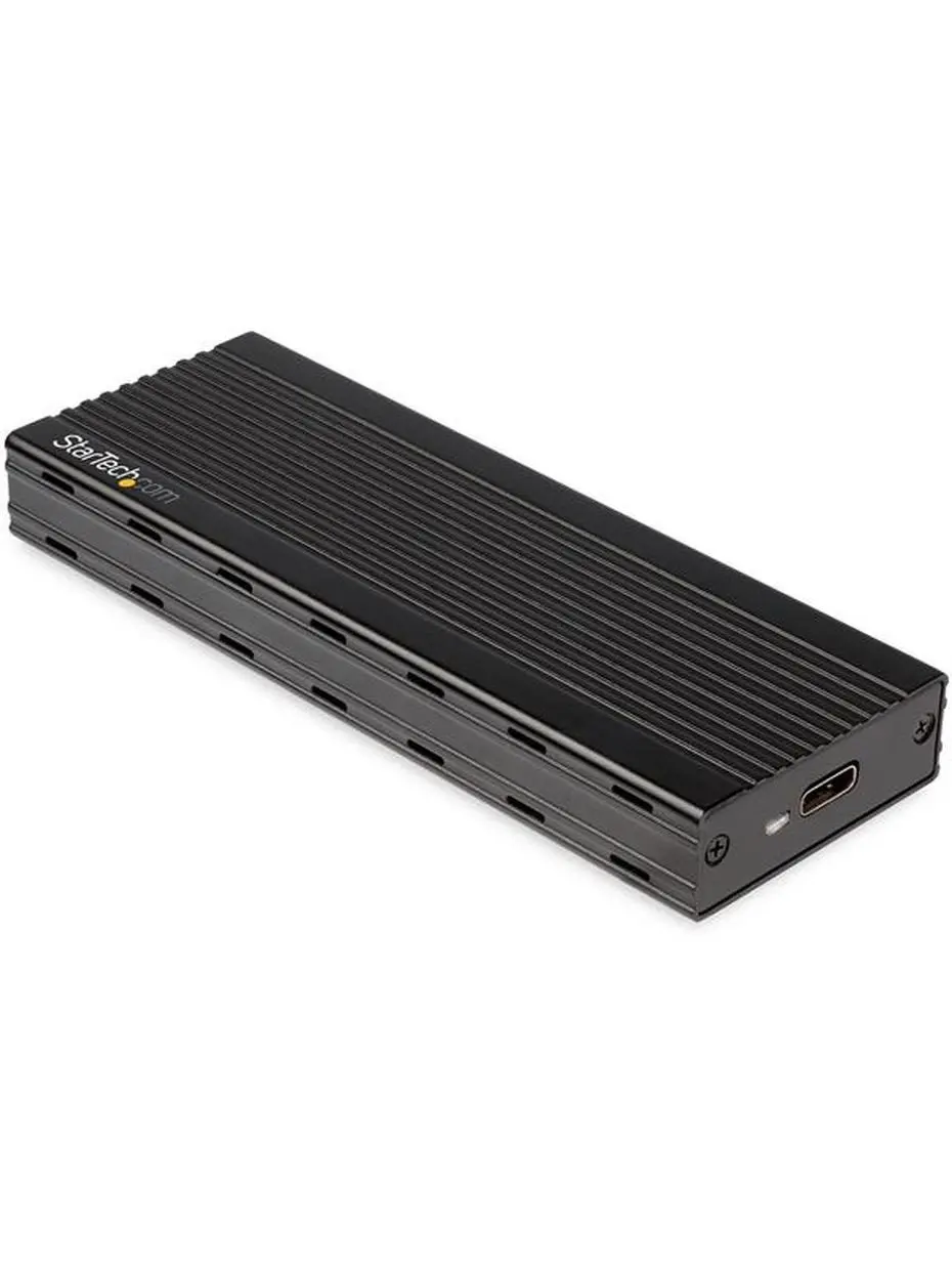 Startech ST-M2E1BMU31C External M.2 NVMe PCIe 4.0 SSD Enclosure (1x Drive Enclosure) for PCIe SSDs, USB-C Enabled Devices, Ultra-Fast Interface, Included Cable, Mounting Hardware, Screwdriver, 0.34 lbs Compact External SSD Data Backup & Repair Solution