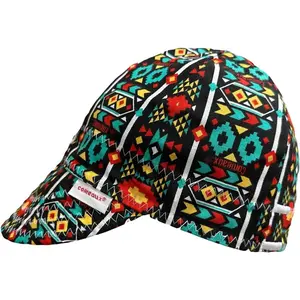 Aztec Print Reversible Welding Cap 100% Cotton Durable Work Hat for Men & Women