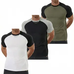 STREVATE Raglan Sleeve Tee, Arm-Enhancing Sleeves, Lightweight & Breathable, Universal Fit Design