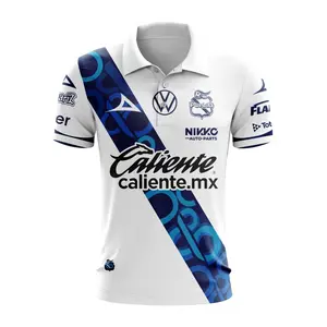 Customize Your Style with LIGA MX Club Puebla Personalized 2024-2025 Home Polo – Stand Out in Style!