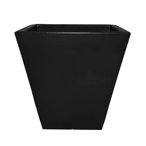 Tusco Products Cosmopolitan Planter, Square, Black – 22"
