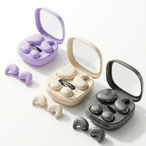 CHENRUIDA M126 Wireless Bluetooth Headphones，Tiny Size Invisible Earbuds，Waterproof Headsets，With Mic，Sleep and Sports Earphones Set, 2 Pairs, Mini and Short Handle Design，for Work Sport Sleeping