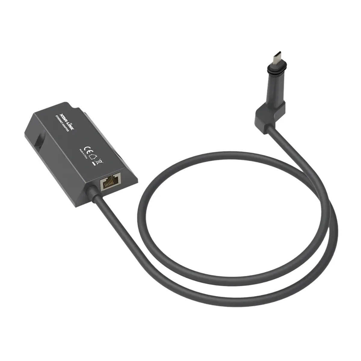 1 x Gen2 Ethernet Adapter Hub - Portable Durable Plastic Compact Device, High-Speed Network Connection Accessory for Starlink, Laptops
