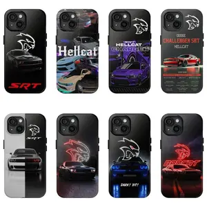 Hellcat Redeye Hard Tough Phone Case, Dodge Challenger SRT Cell Phone, Case For Fan, iPhone 16 15 14 13 12 11 Pro Max Plus X Accessories Protection
