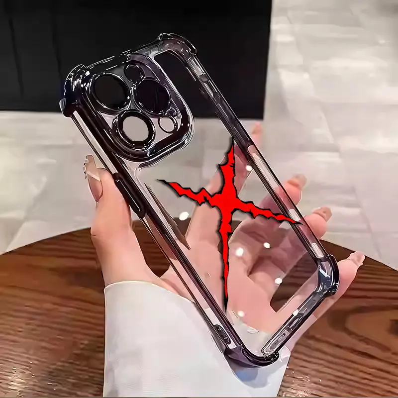 One Piece Luffy Shanks Pattern Aesthetic Electroplated TPU Casing For iphone 16 15 14 13 12 11 X XS PRO PLUS MAX Four Corners Anti-Fall Transparent Soft Silicone Gift Shockproof Protection Anti-Drop Protective Protector Phone Cases Shell Cover