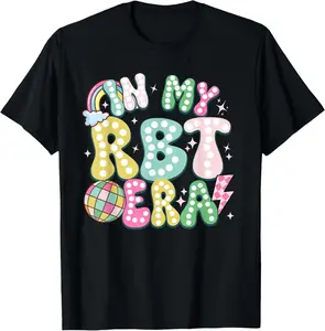 Unisex 100%25 Cotton Natural Short-Sleeve Fashion T-Shirt, Top for Registered Behavior Technician (RBT) ABA Therapist "In My RBT Era"