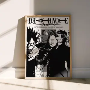 Death Note Anime Poster, Ryuk L Kira Death Note Anime Art Print Posters - NO FRAME