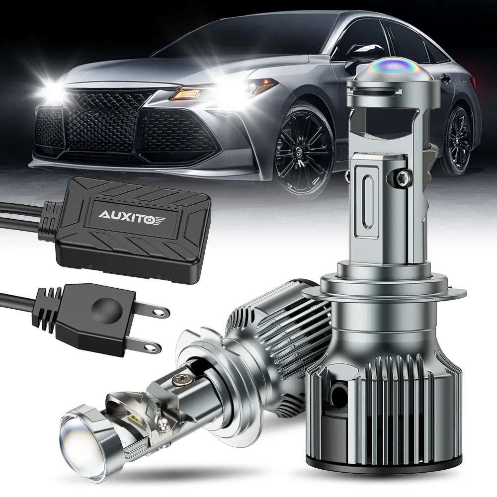 70000LM 2x H7 LED Headlight Bulb Kit High Low Beam 100W Super Bright 6500K White