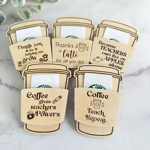 Teacher Gifts, Coffee Gift Card Holder, End of Year School Gift Holder, Back To School Gift, Gifts For Teachers, Teacher Gift Card Holder