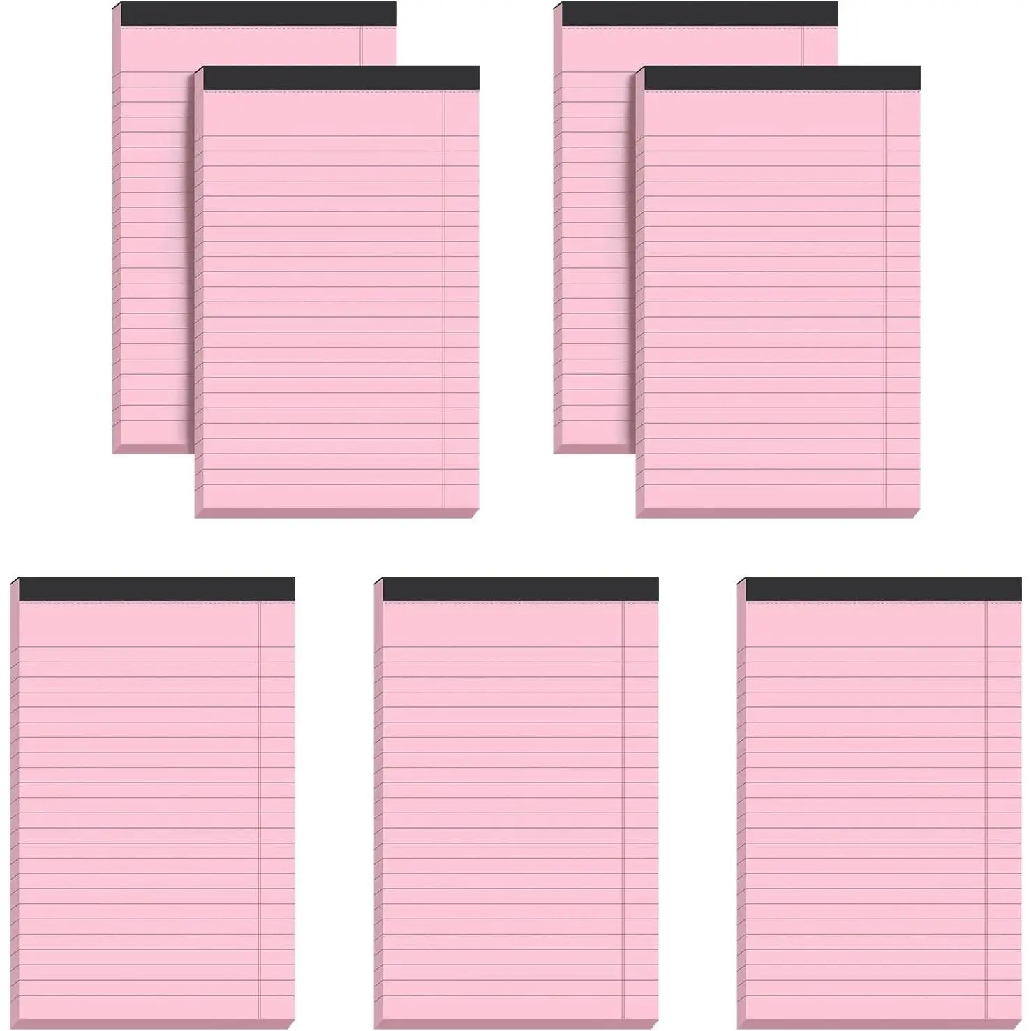 Small Note Pads 5x8,[7 Pack] Narrow Ruled Legal Pads, Writing Pads Perforated Lined Note Paper for Study,Office,To-Do Lists,30 Sheet/notepad,