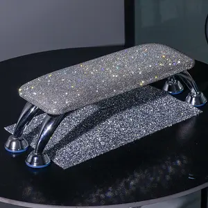 Diamond Inlaid Horn Hand Pillow Detachable Comfortable Nail Art Cushion Stand Professional for Nail Salon