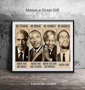 Be Strong Be Brave poster, Black Pride Quotes Inspirational African American print, Black Culture Wall Art, Room Juneteeth Decor