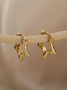 Minimalist Star-Shaped Earrings for Women, Ear Studs, Stainless Steel Fashion Jewelry Gift for Dates, Holidays, Anniversaries & Birthdays, Trendy Daily Accessory for Any Occasion, Lightweight & Durable Alloy Chain, Simple Style Ear Jewelry for Her