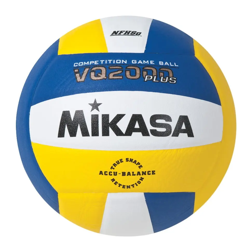 Mikasa 2019896 NFHS Approved Size 5 Volleyball - Royal, Gold & White, Volley Ball, No Choking Hazard, True Shape Accu-Balance