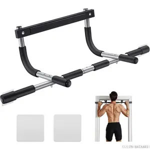 Pull Up Bar for Doorway |     Thickened Steel Max Limit 440 lbs Upper Body Fitness Workout Bar |     Multi-Grip Strength for Doorway |     Indoor Chin-Up Bar Fitness Trainer for Home Gym PortablePulseTrail5XXALUE BAZAAR11
