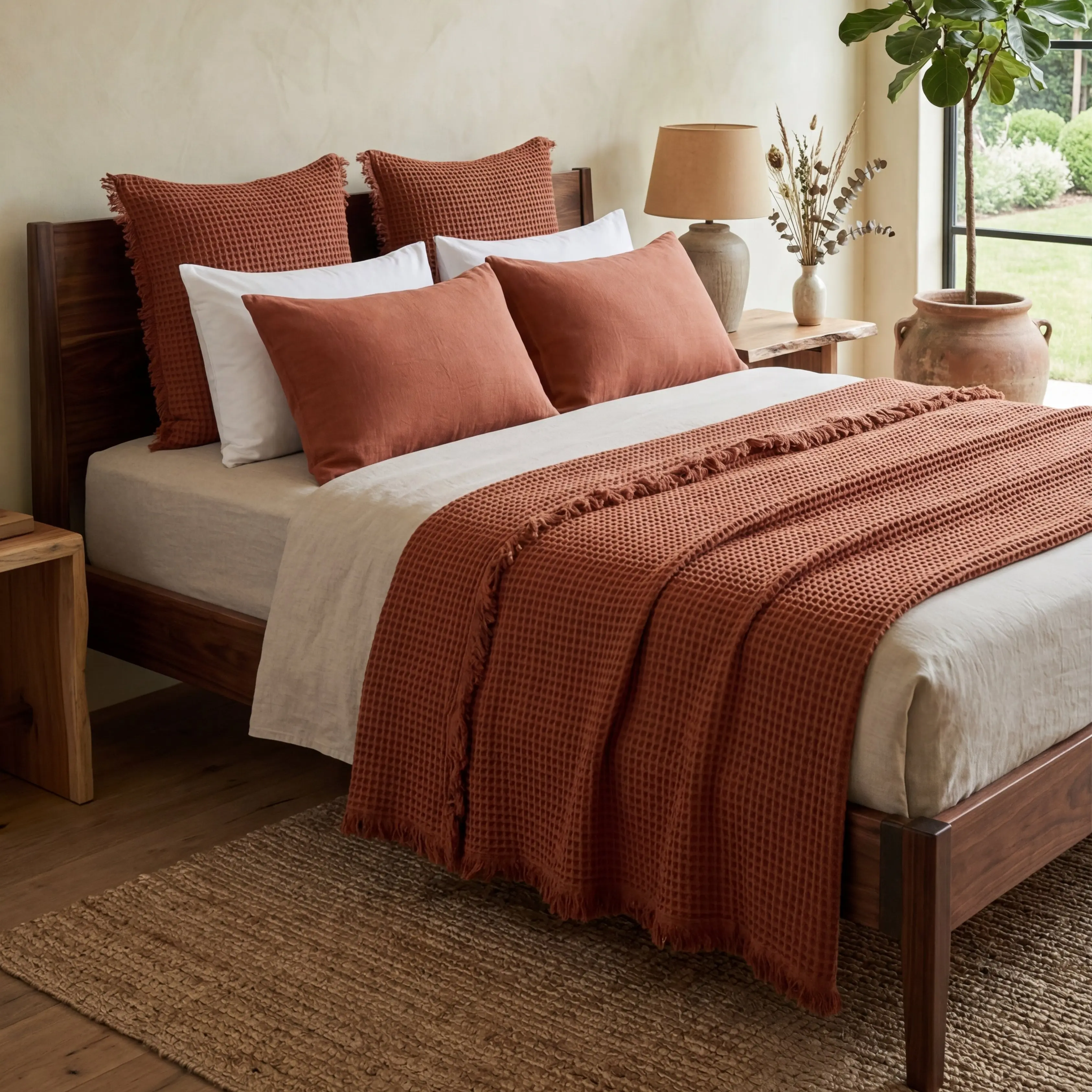 Waffle Turkish Cotton Blanket