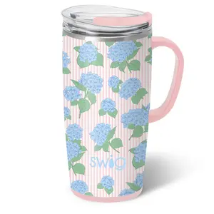 TRAVEL MUG 22oz - HYDRANGEAS