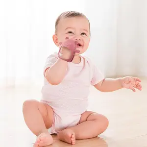 【Highly  Recommended】BPA Free Baby Chewing Toys, Baby Teethers 3-6 Months, Easy-to-Grasp Shapes with Soft Texture for Sensory Exploration and Itching Relief During Teething