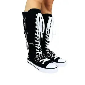 Rawr XD Knee-High Sneakers [Black/White]
