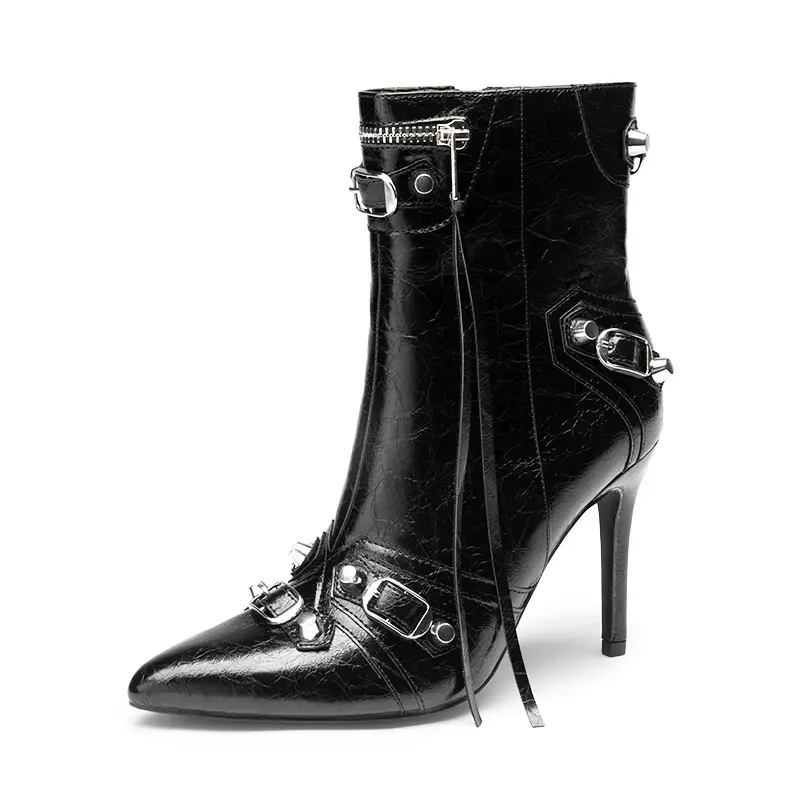 Dream pairs women's Pointed Toe Stiletto Moto-Chic Ankle Boots,summervibes, Shoe, Footwear, Design, Classic