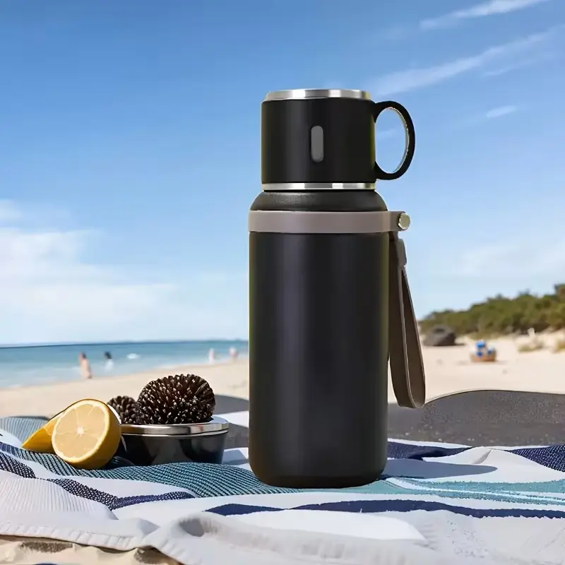 600ML Thermal Water Bottle Stainless Steel Thermos Bottle Keep Cold and Hot Water Bottle Thermos for Tea Coffee Vacuum Flasks Insulated Travel Drinkware Insulated Travel Tumbler