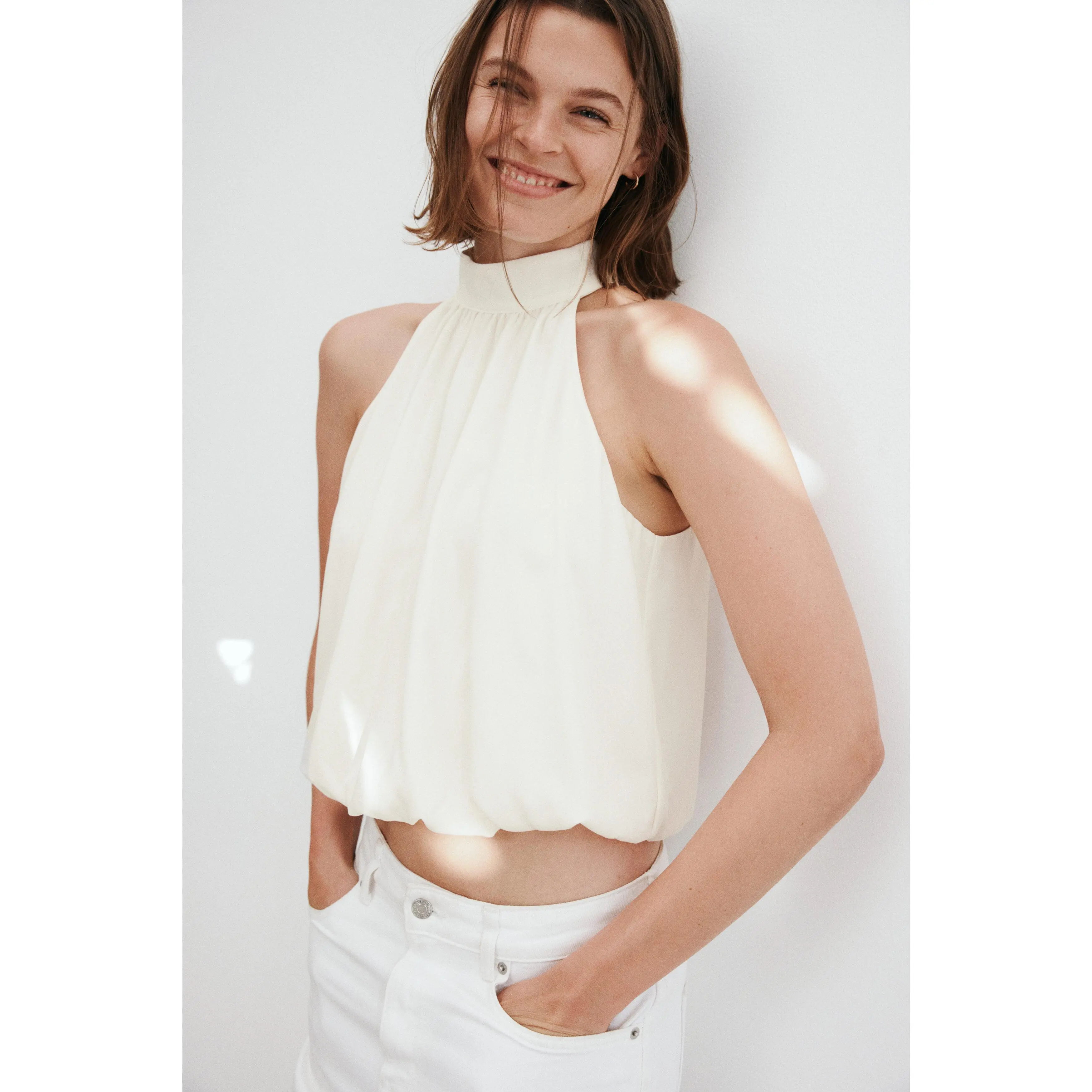 H&M Bubble-hem top