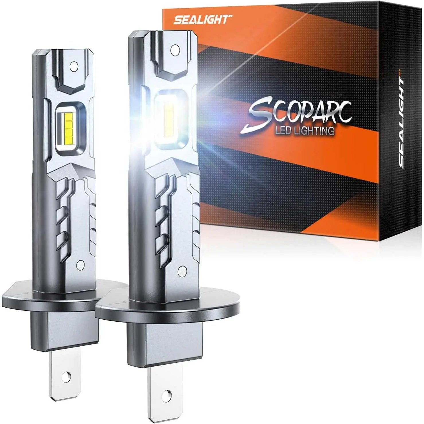 2004 Nissan 350Z H1 70W 6500K White IP68 LED Headlight Bulbs 2PCS SEALIGHT S2S