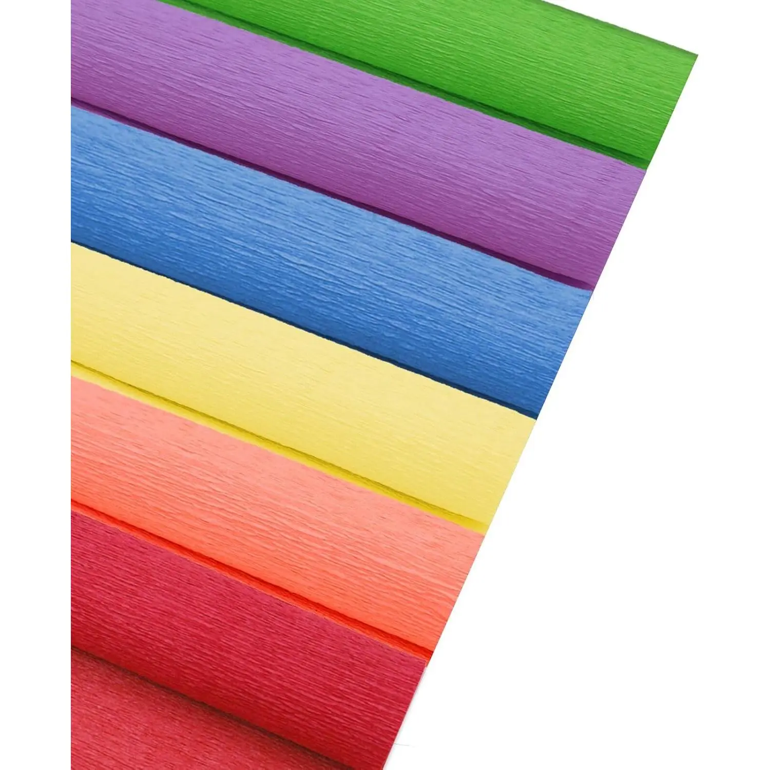 Colorful Crepe Paper Flower DIY 6 Colors, 9.8 x 98 Inch Wide Crepe Paper for DIY  Wrapping Paper Crafts Paper Flower Birthday Parties Weddings Festival Decoration