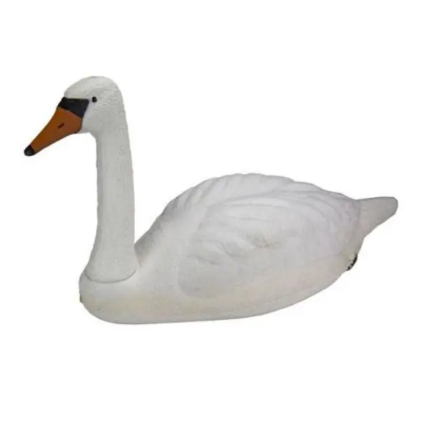 Aquascape Large Polyresin Floating Swan Decoy - Lifelike Geese Deterrent, Durable Fish & Aquatic Supplies Decoration for Leisure Times & Personal Use, Lightweight, All-Weather Finish, 31" L x 15" W x 18" H