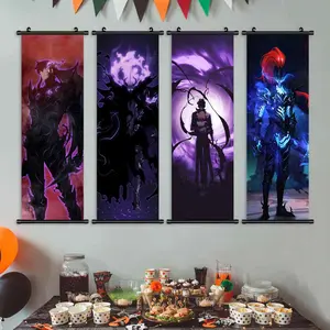 Anime Character Posters Set, Cool Anime Design Art Prints, Perfect Gift for Fans, High-Quality Wall Decor for Living Room & Bedroom, Wall Decoration