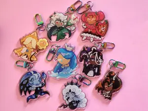 Cookie Run Kingdom Acrylic Charms - Cookie Run Merch Charm - Kawaii Cookie Run Kingdom Art - Gaming Bag Charm Accessory - Cute Gift