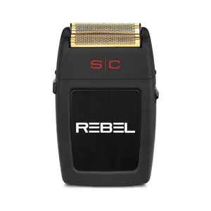 StyleCraft Rebel Shaver - Professional Double Foil Cordless Shaver with Super-Torque Motor Adjustable Brush Comfort