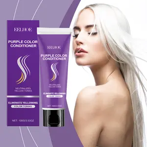 Eelhoe Daily Purple Hair Care Conditioner Natural Violet +Thyme Extract   Anti-Fade Moisturizing Smooth Shine for Cool Tones
