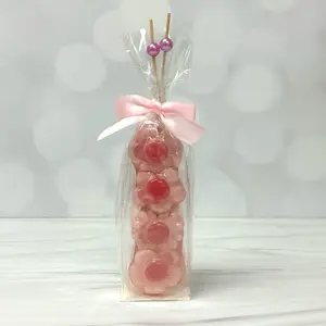 HAPPIER FLOWERS - Hard Candy Coate Gummy Kabobs - 2 pack of Hard Candy Coated Happy Flower Swedish Gummies