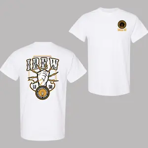 IBEW Local 50 Design 4 Fist With Light T-Shirt, Made USA - Casual Union Style 100% Cotton Tee for Men & Women, Durable Everyday Wear