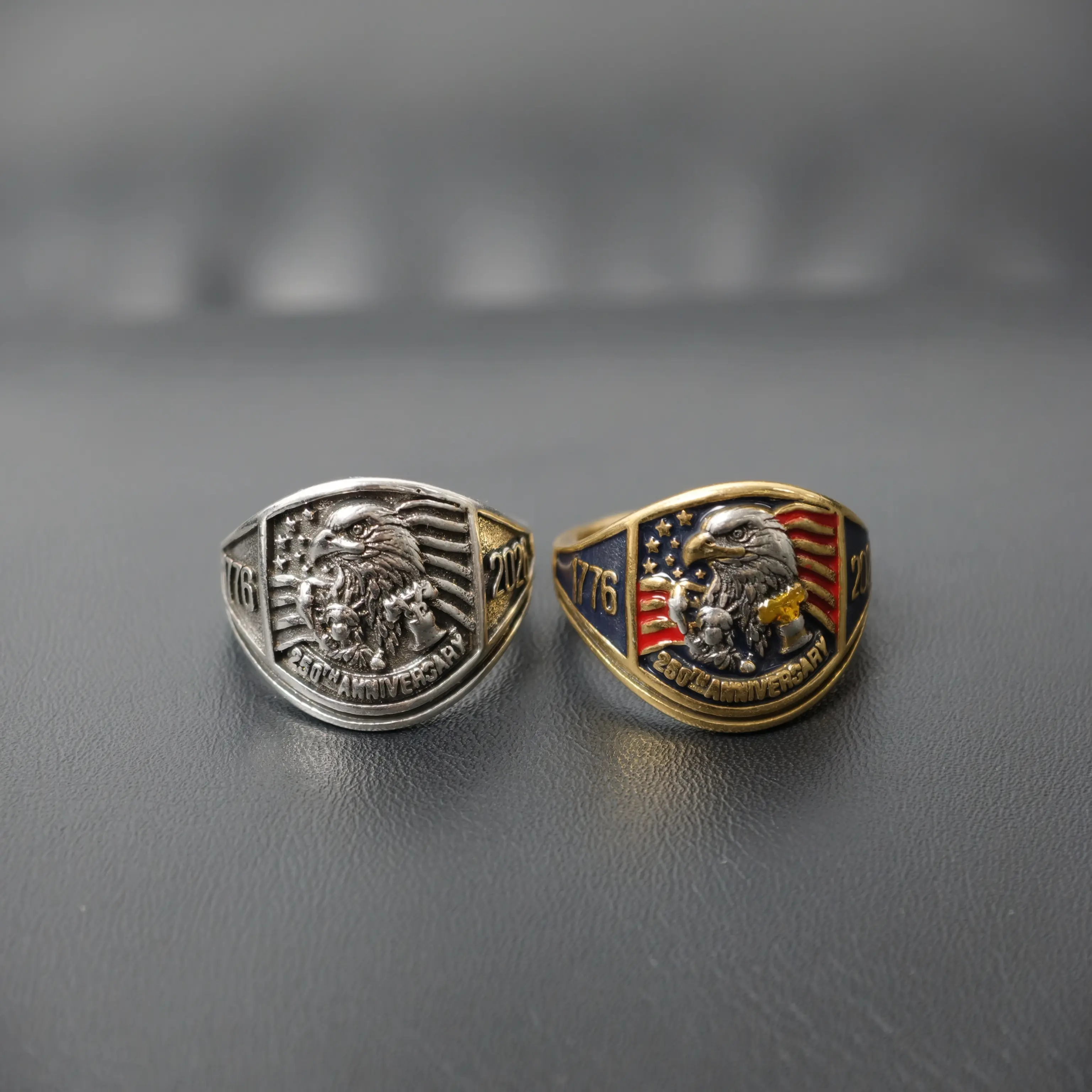 Patriotic Eagle Motif Ring, Symbolic American Freedom Jewelry for Patriots, Unisex Adjustable Band Celebrating 250 Years, Thoughtful Fathers Day Gift for Dad, Adjustable Size, Freedom Theme, Round Band, Symbolic Value, Father's Day