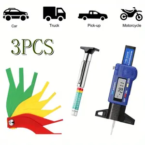 Car Tool 8 In 1 Brake Pad Measuring Tool Gauge Feeler Tester Scale Lining Thickness Wear Meter Thickness Gauge Handy Measuring - Home Improvement.