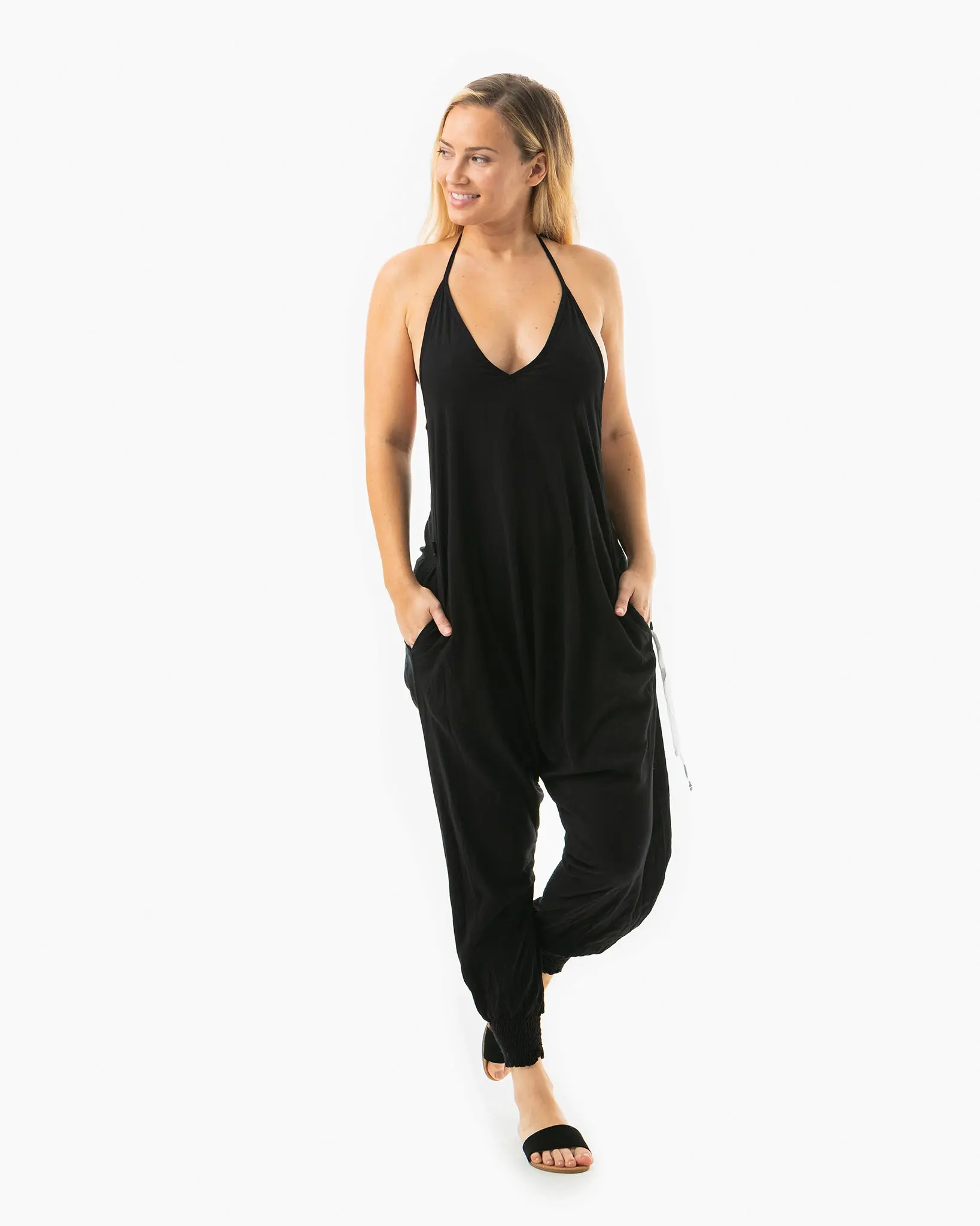 Savannah Solid Harem Jumpsuit