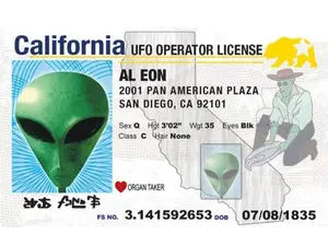 UFO Operator's Licenses for All 50 States