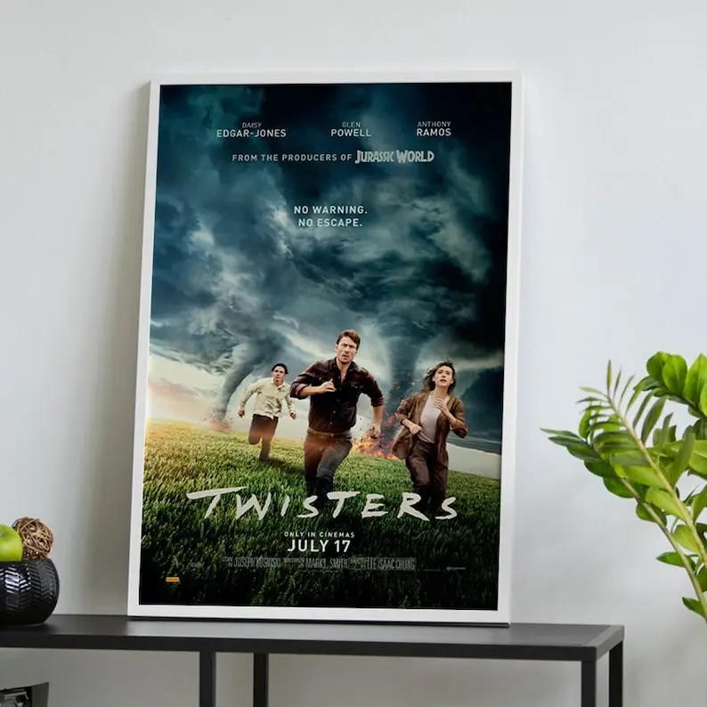 Twisters (2024) Movie Poster, Classic Vintage Film Poster, Room Decor, Art Poster for Gift