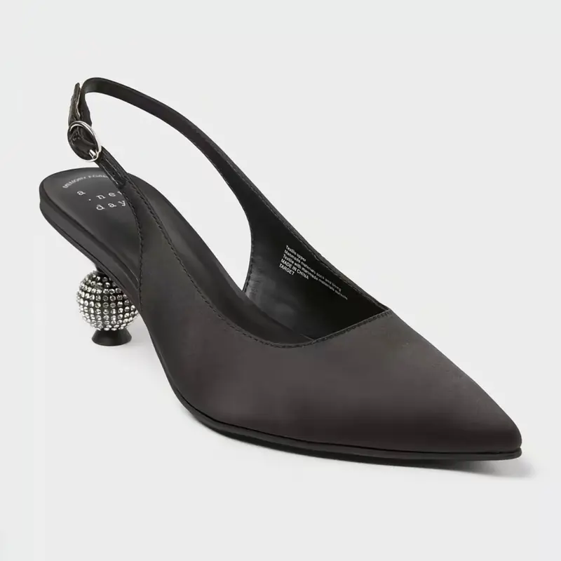 Women's Simone Rhinestone Ball Heels - A New Day